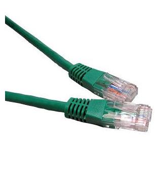 Ethernet UTP Patchkabel 1m CAT 5E,  RJ-45/RJ-45, grønn